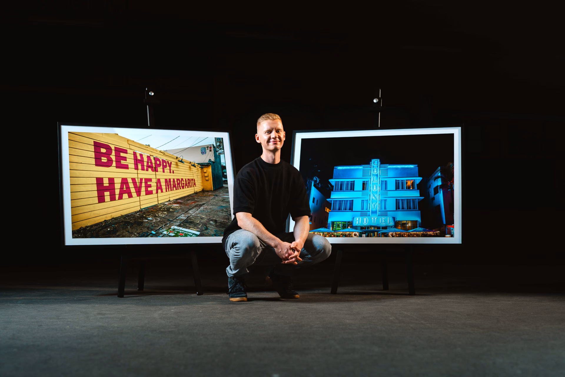 Fotoshooting einer Bildergalerie