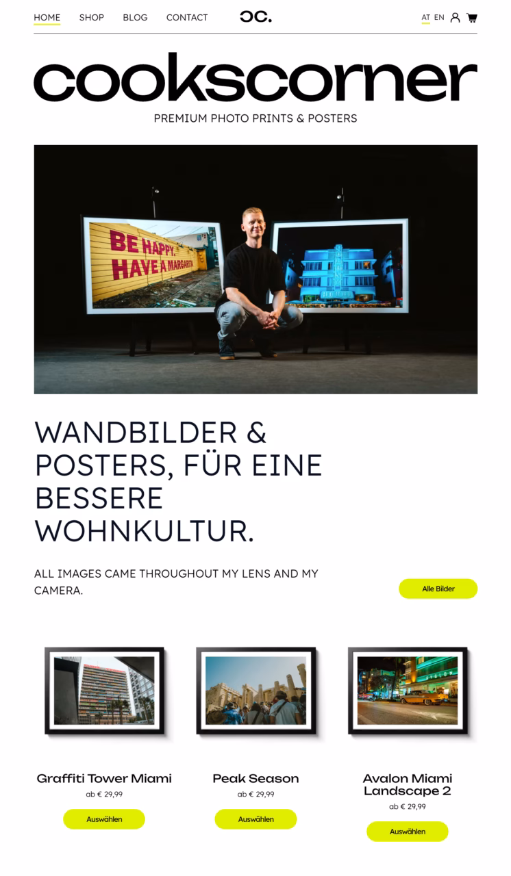 cookscorner Homepage Minimal - Design