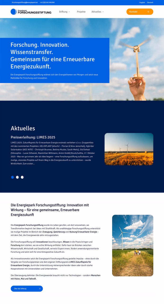 Homepage Wordpress Design